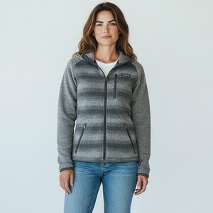 Patagonia Men’s Size Small - Full-Zip Fleece Jacket — Hoodie‎ Heather Gray -